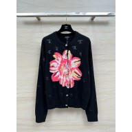 chanel Printed Stretch Jersey Black & Multicolor top P76775 2024