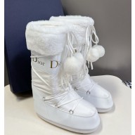 Dior Nylon Ski Apres Snow Boots white 1106-2024
