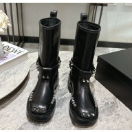 Alexander Wang Dixon Buckle Boots calfskin black 1106-2024