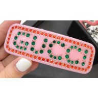 Gucci Crystal Single Hair Barrette 590039 Pink