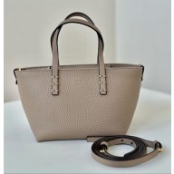 FENDI MINI ROLL BAG IN GRAINED CALFSKIN GRAY 2024