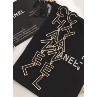 Chanel 'CHANEL' Earrings Gold/Black 2018