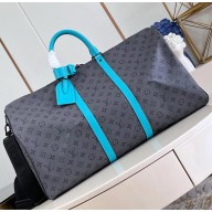 Louis Vuitton Keepall Bandoulière 55 Bag in Monogram Eclipse Reverse coated canvas M11480 2024