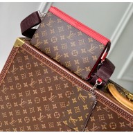 LOUIS VUITTON Monogram Macassar Gaston Wearable Wallet RED M12813 2025