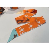 Hermes Twilly Silk Scarf 5x86cm 250305 27 2025
