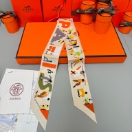 Hermes Twilly Silk Scarf 5x86cm 250305 11 2025