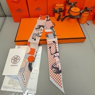 Hermes Twilly Silk Scarf 5x86cm 250305 12 2025