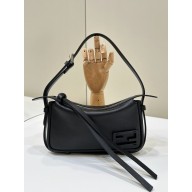 Fendi MINI Simply black leather bag 2024 