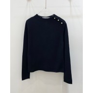 DIOR Black Cashmere Knit sweater 2023