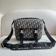 dior Beige and Black Dior Oblique Jacquard Explorer Messenger Bag 2022