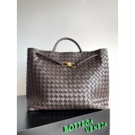 Bottega Veneta Large Andiamo Top Handle Bag in Intrecciato Leather 743575 fondant 2023 