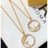 Fendi Crystal F Is Fendi Necklace