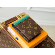 LOUIS VUITTON Monogram Macassar Multiple Wallet M12836 green 2025