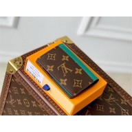 LOUIS VUITTON Monogram Macassar Pocket Organizer M12829 green 2025