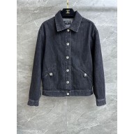 CHANEL GRAY DENIM JACKET 2023
