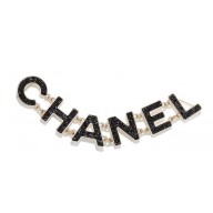 Chanel 'CHANEL' Brooch AB0057 Gold/Black 2018
