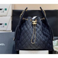 CHANEL BLACK 25 Medium Handbag IN Washed Denim & Gold-Tone Metal AS5311 2025(ORIGINAL QUALITY)