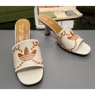 adidas x Gucci women's slide sandal WHITE 2023