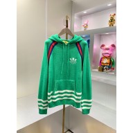 adidas x Gucci wool sweatshirt green 2023
