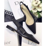 Dior J'Adior Ballet Pumps In Black With Studs 2018