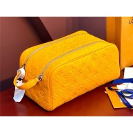Louis Vuitton Taurillon leather Dopp Kit Toilet Pouch Bag M13009 yellow 2024