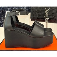 Hermes women's sandal in calfskin black heel 8cm 2025