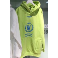 Balenciaga Supports World Food Programme Hoodie Sweater Fluo Yellow 2018
