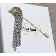 Miu Miu Fringe Crystal Brooch 2019