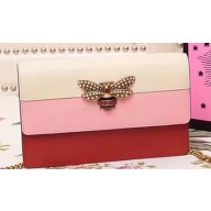 Gucci Queen Margaret Leather Mini Bag 476079 Pink 2018