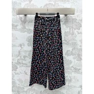 chanel Printed Neoprene Black & Multicolor PANTS P77205 2024