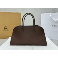 THE ROW  EW Margaux Bag in BOX Leather COFFEE 2024