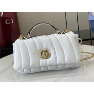 GUCCI GG Milano mini top handle bag 806017 white 2024