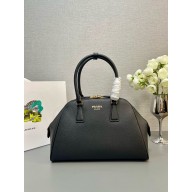 PRADA MEDIUM Saffiano leather bag 1BG537 BLACK 2024