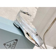 prada Patent leather ballerinas silver 2023 