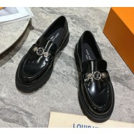 Louis Vuitton women/men 1AGXIH District Flat Loafer black calf leather 2025