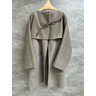 hermes cashmere long coat gray 2024