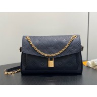 Louis Vuitton Monogram Empreinte leather anytime flap bag BLACK 2025