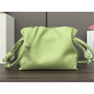 Loewe Mini Flamenco Clutch Bag in Nappa Calfskin Light Pear 