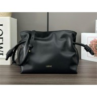 Loewe Mini Flamenco Clutch Bag in Nappa Calfskin Black