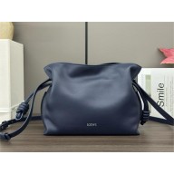 Loewe Mini Flamenco Clutch Bag in Nappa Calfskin abyss blue