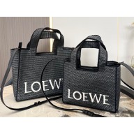 loewe anagram basket tote bag black 2023