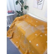 Hermès Cheval Cabriolet WOOL Blanket yellow 2024