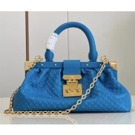 LOUIS VUITTON Monogram Clutch in supple calfskin BLUE M22326 2023