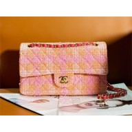 Chanel Tweed 1112 Classic Flap Bag pink 2023