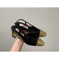 Chanel Grosgrain & Laminated Calfskin Black & Gold G31318 Black/Gold 2022