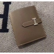 HERMES BEARN SHORT WALLET IN ORIGINAL EPSOM LEATHER etain