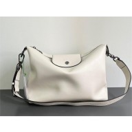 Longchamp Le Pliage white L Tote bag in calfskin 2023