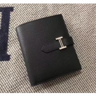 HERMES BEARN SHORT WALLET IN ORIGINAL EPSOM LEATHER black