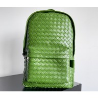 Bottega Veneta Small Intrecciato leather Backpack Bag Green 2023