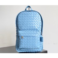 Bottega Veneta Small Intrecciato leather Backpack Bag Sky Blue 2023